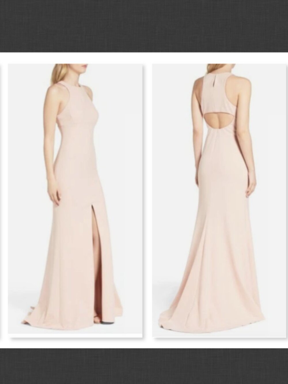NEW $278 Vera Wang Stretch Woven Mermaid Gown Size 4